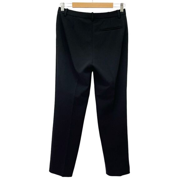 Theory Cropped Slim Pant Black Admiral Crepe Classic Dress Pants Women’s Size 2 - Picture 3 of 12